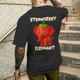 おもしろイタリアンブレインロットミームキッズボーイズストロベリーエレファント メンズTシャツ バックプリント 彼への贈り物