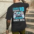 おもしろビデオゲーマー 10歳 10歳 誕生日 メンズTシャツ バックプリント 彼への贈り物