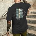 お金の束 メンズTシャツ バックプリント 彼への贈り物