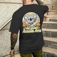 かわいい テニス コアラ 可愛い アスレチック 夏 テニス キャンプ メンズTシャツ バックプリント 彼への贈り物