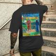こんにちはゴーギャンさん 長袖tシャツ メンズTシャツ バックプリント 彼への贈り物