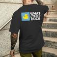 なんてアヒル なんてアヒルの面白いtシャツ メンズTシャツ バックプリント 彼への贈り物