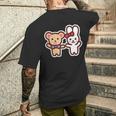 ゆるかわメルちゃん 漫画バックプリント メンズTシャツ バックプリント 彼への贈り物