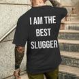 アイ・アム・ザ・ベスト・スラッガー 長袖tシャツ メンズTシャツ バックプリント 彼への贈り物