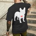 アイ・ラヴ・マイ・フレンチ・ブルドッグ メンズTシャツ バックプリント 彼への贈り物