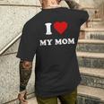 アイ・ラヴ・マイ・マム メンズTシャツ バックプリント 彼への贈り物