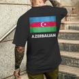 アゼルバイジャン国旗tシャツ メンズTシャツ バックプリント 彼への贈り物