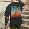 アビシニアン私の好きな人たち 子猫猫の飼い主 アビシニアン メンズTシャツ バックプリント 彼への贈り物