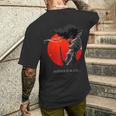 アフロサムライ アニメ 日本武士道戦士 ストリートウェア メンズTシャツ バックプリント 彼への贈り物