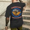 アメリカ タバコ 農家 葉 栽培 雑草 農業 農業 メンズTシャツ バックプリント 彼への贈り物