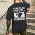 アラスカの荒野を生き延びたアラスカ 長袖tシャツ メンズTシャツ バックプリント 彼への贈り物