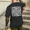 アラビア書道、アラブイスラム教の衣装 イスラム教 メンズTシャツ バックプリント 彼への贈り物