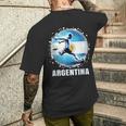 アルゼンチン選手のためのアルゼンチンシャツ レトロ ボーイズ アルゼンチン メンズTシャツ バックプリント 彼への贈り物
