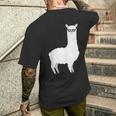 アルパカラマ メンズTシャツ バックプリント 彼への贈り物