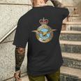 イギリス空軍 イギリス空軍 バッジパッチ メンズTシャツ バックプリント 彼への贈り物
