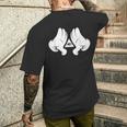 イルミナティ陰謀論 プロビデンスの目 おもしろtシャツ メンズTシャツ バックプリント 彼への贈り物