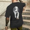 イングリッシュセッター 長袖tシャツ メンズTシャツ バックプリント 彼への贈り物