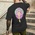 イースターエッグ ウサギ ヴィンテージ ピンナップ バニー スーツ ファンタジーガール メンズTシャツ バックプリント 彼への贈り物