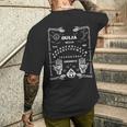 ウィジャボード不気味なホラーゲームでハロウィンアートをプレイ メンズTシャツ バックプリント 彼への贈り物