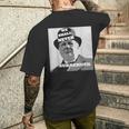 ウィンストン・チャーチルの引用我々は決して降伏しない メンズTシャツ バックプリント 彼への贈り物