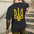 ウクライナ大統領 ヴォロディーミル・ゼレンスキー トライデントミリタリー 長袖tシャツ メンズTシャツ バックプリント 彼への贈り物