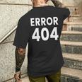 エラー404 長袖tシャツ メンズTシャツ バックプリント 彼への贈り物