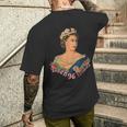 エリザベス女王2世 イギリスの王冠 マジェスティ エリザベス女王 メンズTシャツ バックプリント 彼への贈り物