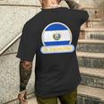エルサルバドル国バッジ エルサルバドル国旗 メンズTシャツ バックプリント 彼への贈り物