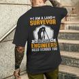 エンジニアにもヒーローが必要だからサーベイヤーになった メンズTシャツ バックプリント 彼への贈り物