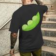 エンドウ豆のさや メンズTシャツ バックプリント 彼への贈り物