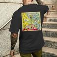 オズの土地 キャラクター ヴィンテージ オズの魔法使い ゲームボード メンズTシャツ バックプリント 彼への贈り物