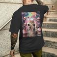 カップケーキの森の猫 メンズTシャツ バックプリント 彼への贈り物
