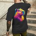 カピバラ Be Capy カピバラ げっ歯類 おもしろカピバラ Capybara メンズTシャツ バックプリント 彼への贈り物