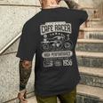 カフェ レーサー バイクの誕生日 1956 年生まれのバイカー 長袖tシャツ メンズTシャツ バックプリント 彼への贈り物