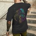 カラフル ヤドカリ 鮮やかな海の生き物 メンズTシャツ バックプリント 彼への贈り物