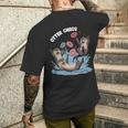 カワウソ カオス 面白い ベーグル ファイティング ラッコ 駄洒落動物好き 長袖tシャツ メンズTシャツ バックプリント 彼への贈り物