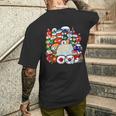 カントリーボールアジアの国民集合写真 メンズTシャツ バックプリント 彼への贈り物