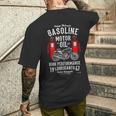 ガソリンモーターオイル メンズTシャツ バックプリント 彼への贈り物