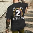 キッズ 2歳 誕生日 男の子 レーシング スピードメーター メンズTシャツ バックプリント 彼への贈り物