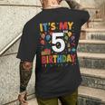 キッズ 5歳の誕生日シャツ男の子キッズ幼児5歳の誕生日男の子 メンズTシャツ バックプリント 彼への贈り物