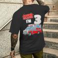 キッズ Ems 車 3歳の誕生日シャツ 3歳 救急車 メンズTシャツ バックプリント 彼への贈り物