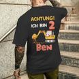 キッズ 男の子用名前入りディガーシャツ 2歳の誕生日 男の子 2歳 メンズTシャツ バックプリント 彼への贈り物