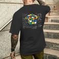 キューブマジック 数学方程式 レトロ オタクルービック 長袖tシャツ メンズTシャツ バックプリント 彼への贈り物