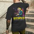 クラシック音楽 ピアノ ルートヴィヒ・ヴァン ベートーヴェン メンズTシャツ バックプリント 彼への贈り物