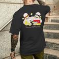 クレヨンしんちゃん しんちゃんとひまわり アイス メンズTシャツ バックプリント 彼への贈り物