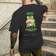 クレヨンしんちゃん カエルしんちゃん ワンポイント メンズTシャツ バックプリント 彼への贈り物