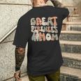 グレート ピレニーズ ドッグ グルービー 世界最高のグレート ピレニーズ ママ メンズTシャツ バックプリント 彼への贈り物