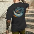 ケルト鳥ケルトデザイン 世界のケルト。 メンズTシャツ バックプリント 彼への贈り物