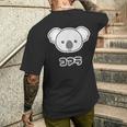 コアラ くん【どうぶつフレンズ】動物園 ゆるくてかわいい キャラクター メンズTシャツ バックプリント 彼への贈り物