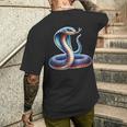 コブラ蛇蛇×キングコブラ メンズTシャツ バックプリント 彼への贈り物